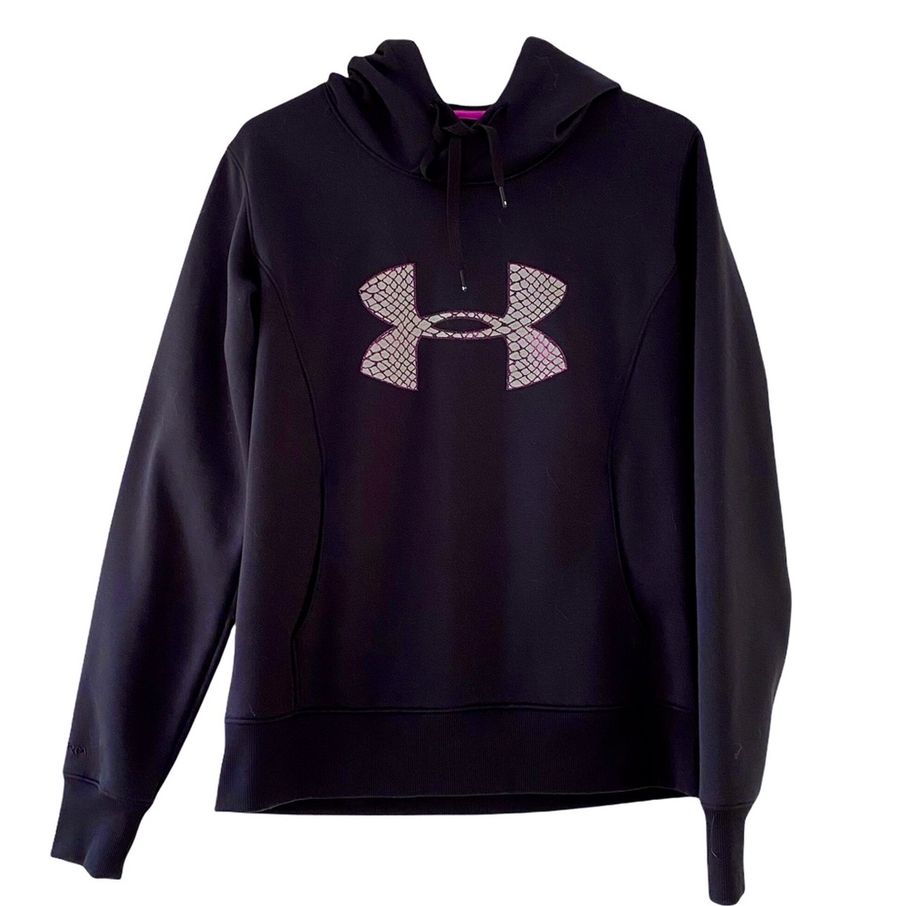 $10 Clearance Under Armour Coldgear Big Logo Storm Hoodie Semi-fitted | M